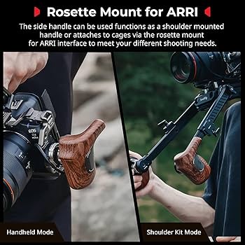 Amazon.com: SMALLRIG Rotating Left-Side Wooden Handle for