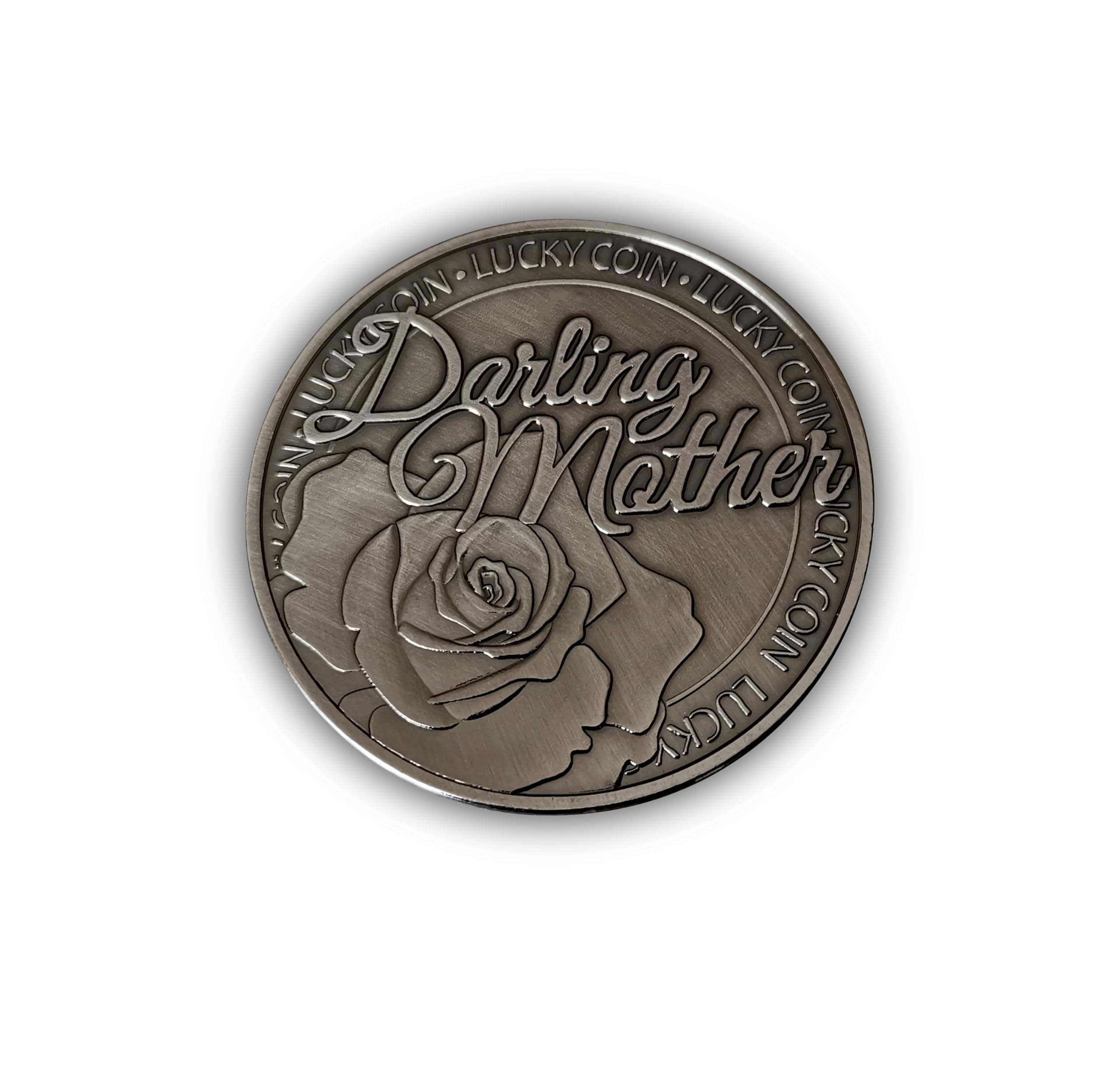 Eillwin Darling Mother Lucky Coin, Commemorative Token for Mum - Good Luck Pocket Hug Love Keepsake