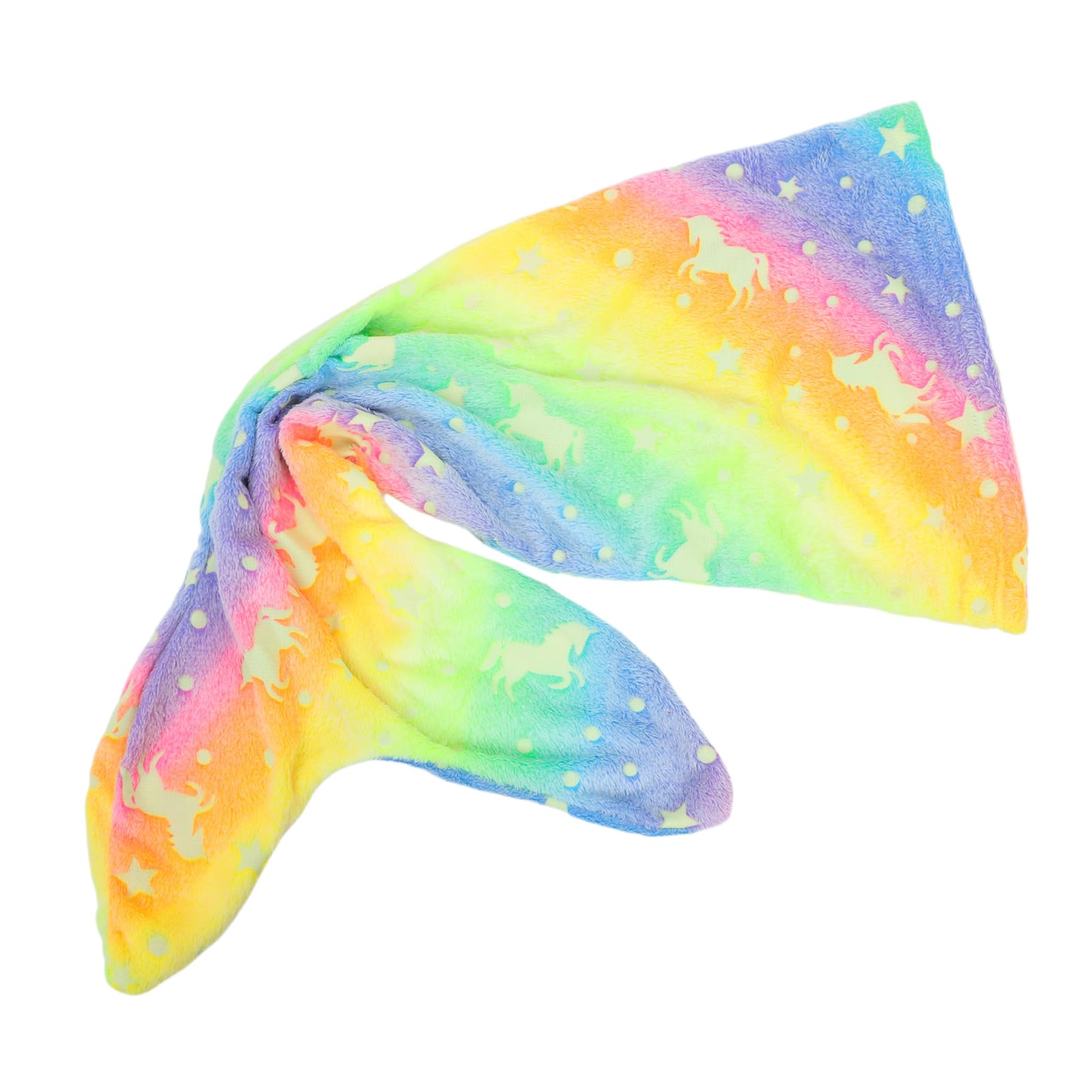 Mermaid Blanket for Glow Dark Flannel Soft Wearable Blanket with Fun Mermaid Design for Christmas Halloween Birthdays Travel Home Use