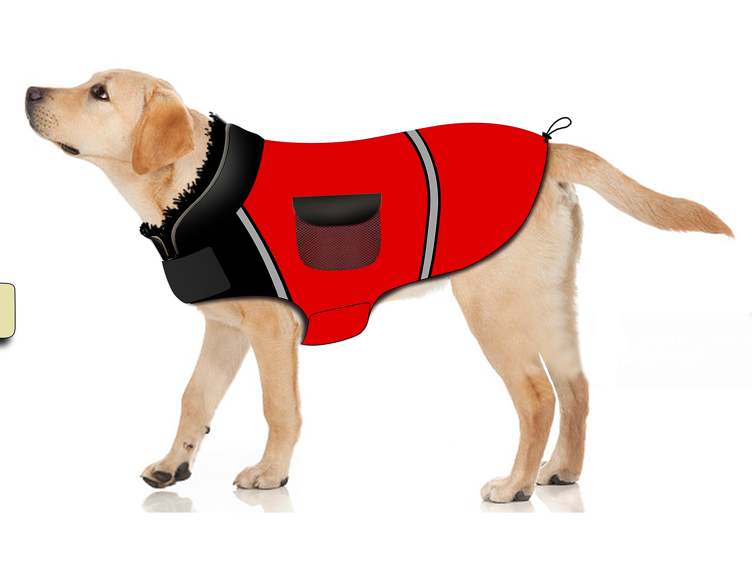 Hcpet Dog Jackets For Winter, Reversible Cold Weather Coats For Dogs, Cozy Winter Jackets For Medium Large Dogs, Dog Winter Vest For Small Medium Large Dogs (S), Red (B0CFDY3DSJ) Amazon Price History, Amazon Price Tracker