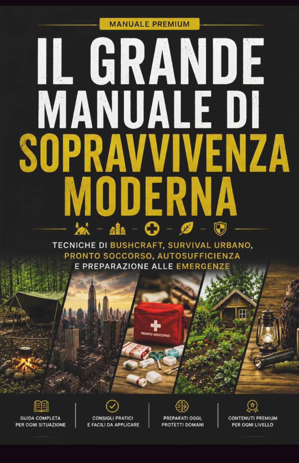 IL GRANDE MANUALE DI SOPRAVVIVENZA MODERNA: Tecniche di bushcraft,survival urbano,pronto soccorso,autosufficienza e preparazione alle emergenze
