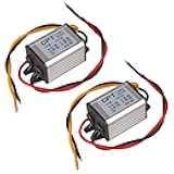 2PCS 12V to 6V Power Voltage Converter Buck Voltage Waterproof Converter Modules 3A 18W Car Power Converter Step Down Volt Module for Vehicle Automotive LED