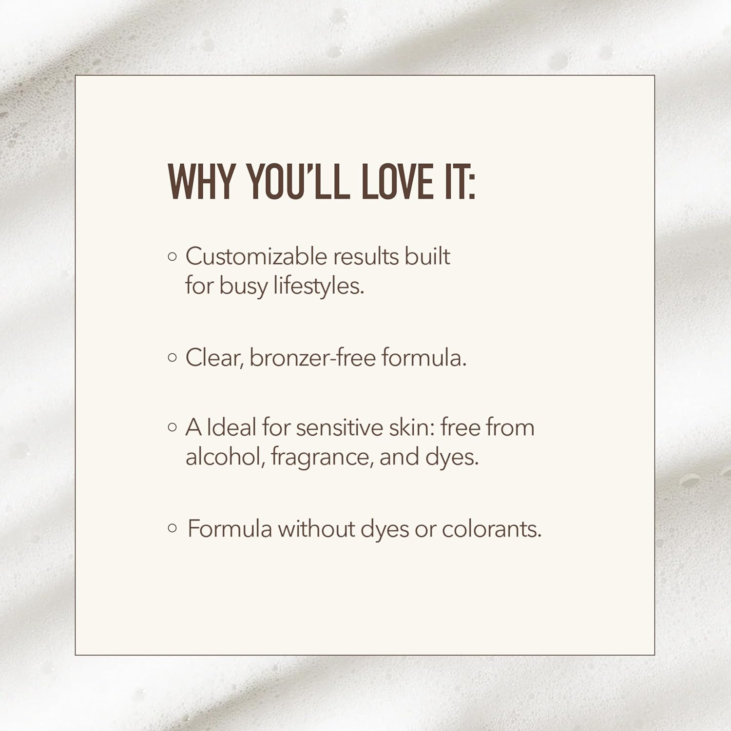 Nuda CloudFoam Express Tanning Mousse | Customizable, Transfer-Free Self Tan with PowerGlow+ Tan Boost Complex | Develops in 1 Hour | Vegan, Paraben, Sulfate, and Cruelty Free, (6.4 Fl Oz) - Image 4