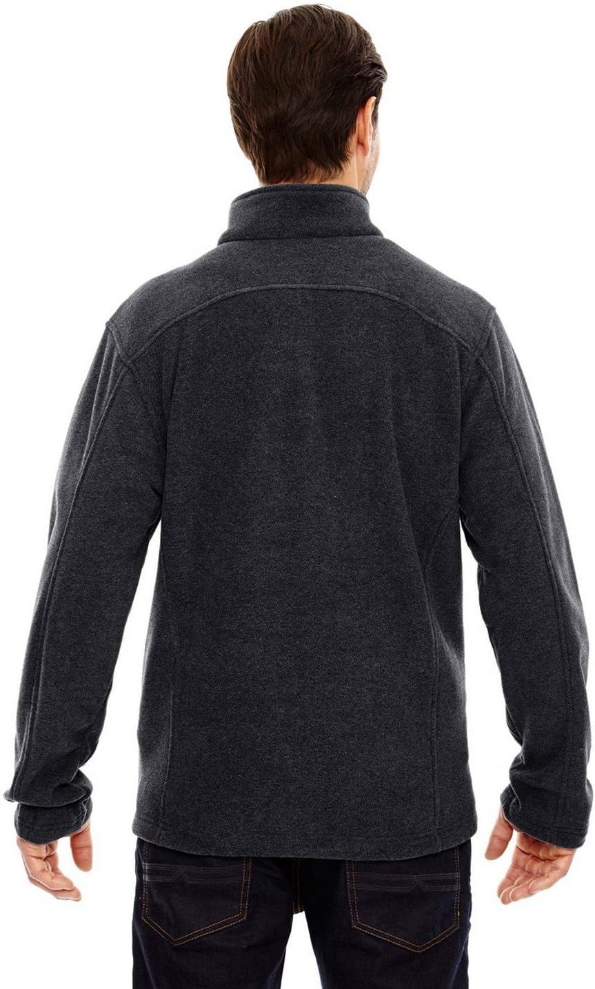 Core 365 Men's Tall Journey Fleece Jacket LT HEATHER CHARCOAL