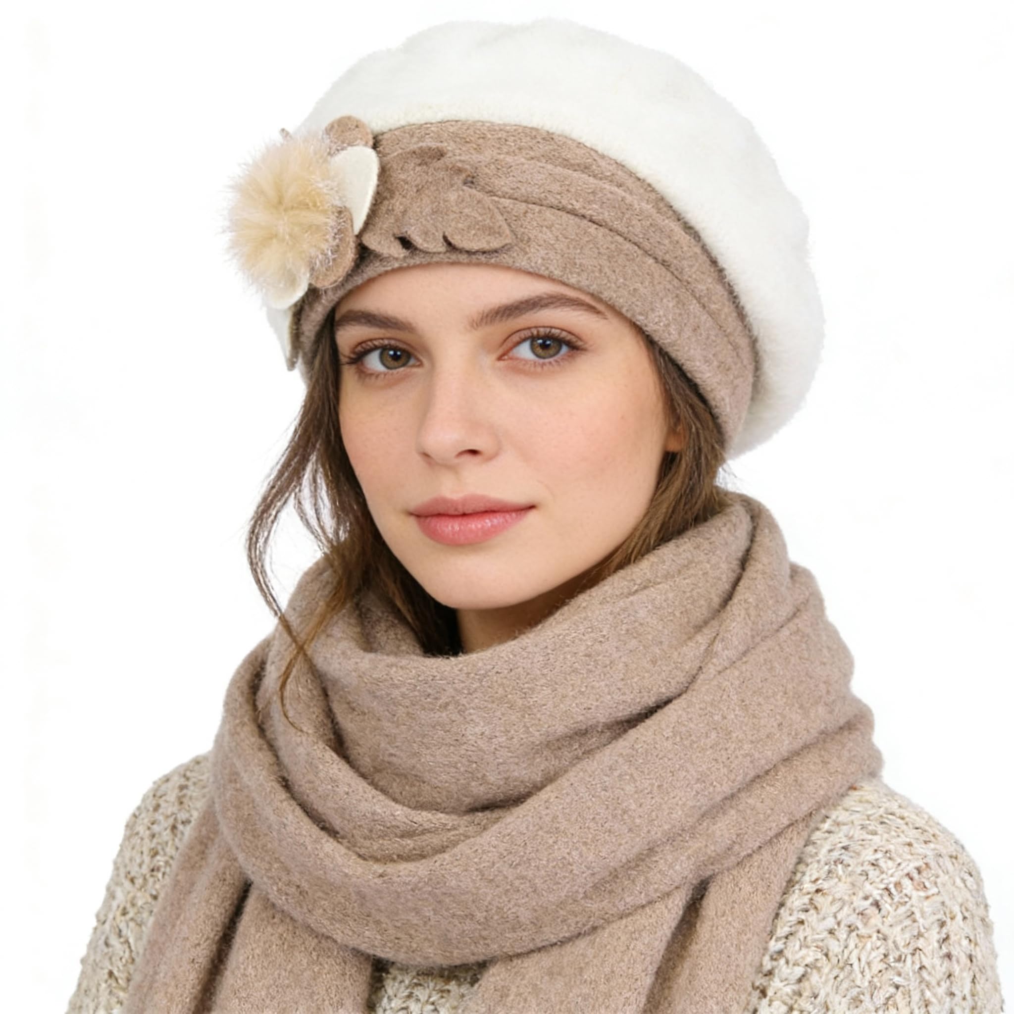 Womens Wool Berets French Beret Beanie Winter Hats Hy022