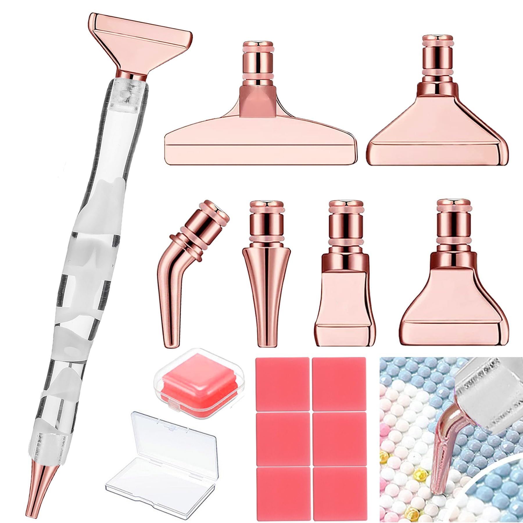 Heyseri Diamond Painting Pens, “Classic Wax Stylus” Diamond Art Pen, Gem Painting Tools Accessories,white