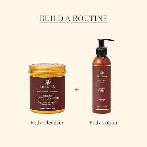 Miniatura 5 de Limpiador corporal ayurvédico Ubtan con harina de gramos, cúrcuma blanca, hibisco, rosa | Hombres y mujeres - 3.53 oz