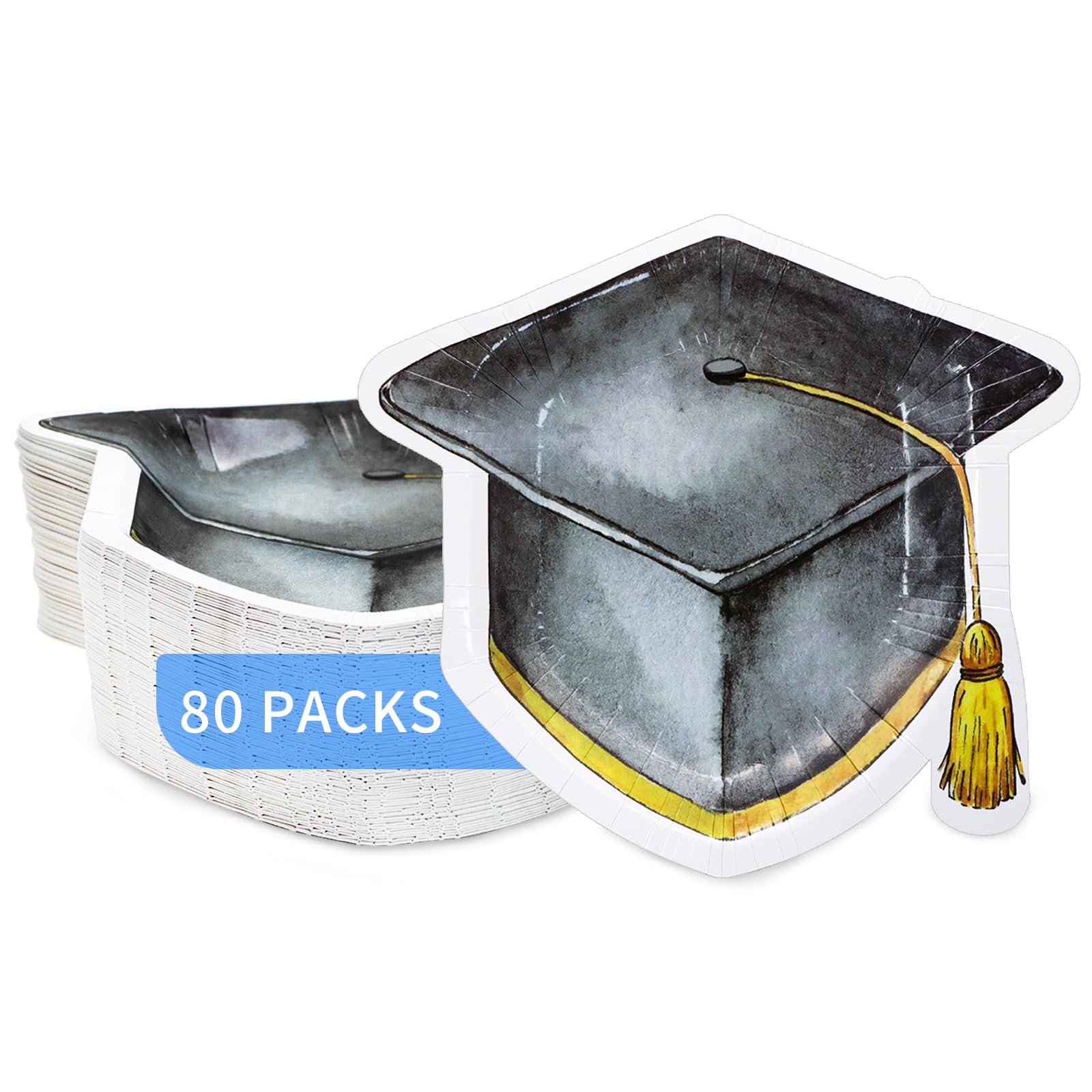 Grad Plate Snapklik.com : Graduation Party Supplies, Graduate Plates 80 Count Grad ...
