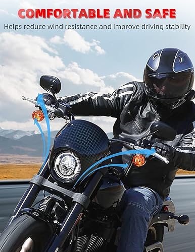 Miniatura 5 de Amazicha Faro carenado máscara horquilla cubierta faro visera soporte negro (detalles de verificación de ajustes)