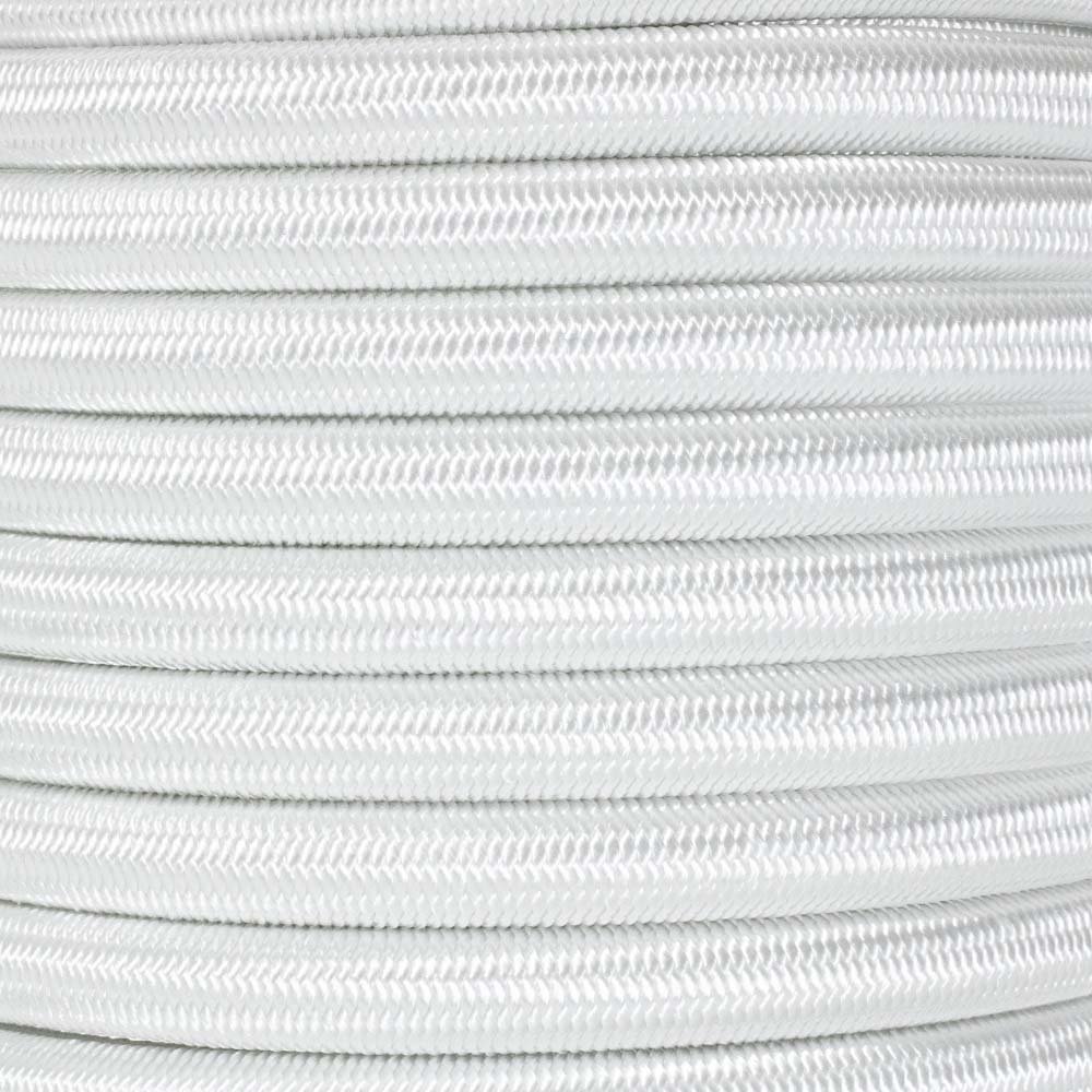 West Coast Paracord Bungee Elastic Nylon Shock Cord (3/8 Inch x 25 Feet, White) — image 1