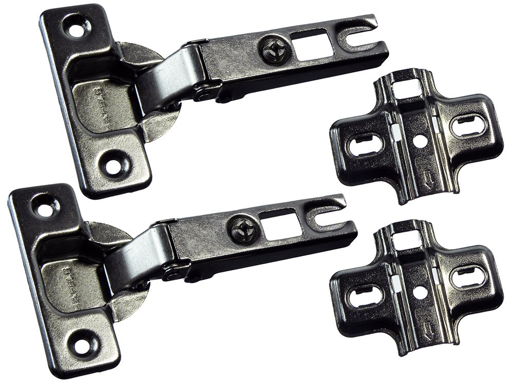Charnières de porte dissimulées clipser 165° BZP pour grand angle d'ouverture