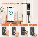 Black & Decker Smart Lock with Entrance Handle & Gateway - Black