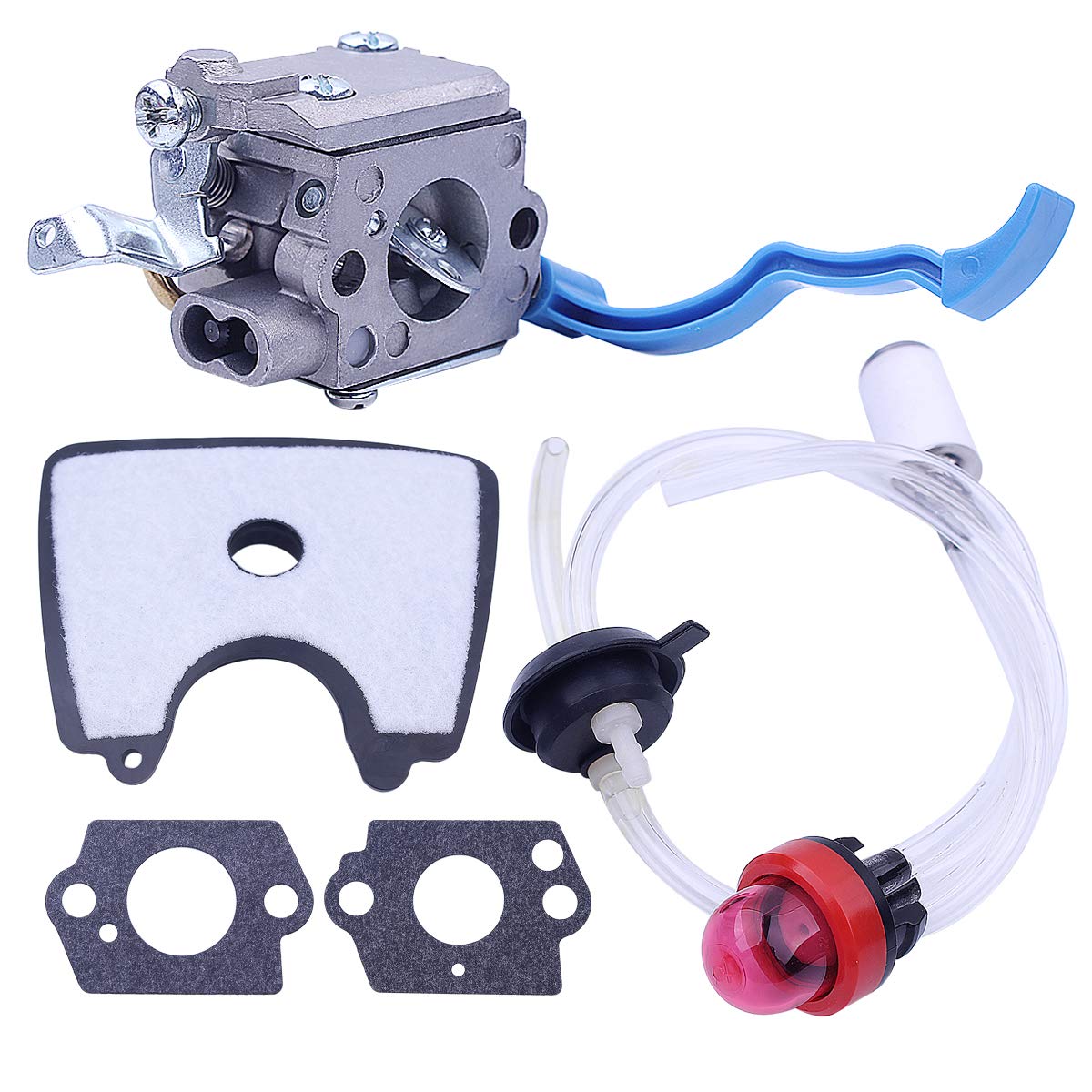 Buy Carburetor with Air Fuel Filter Line Tune Up Kit for Husqvarna 125B