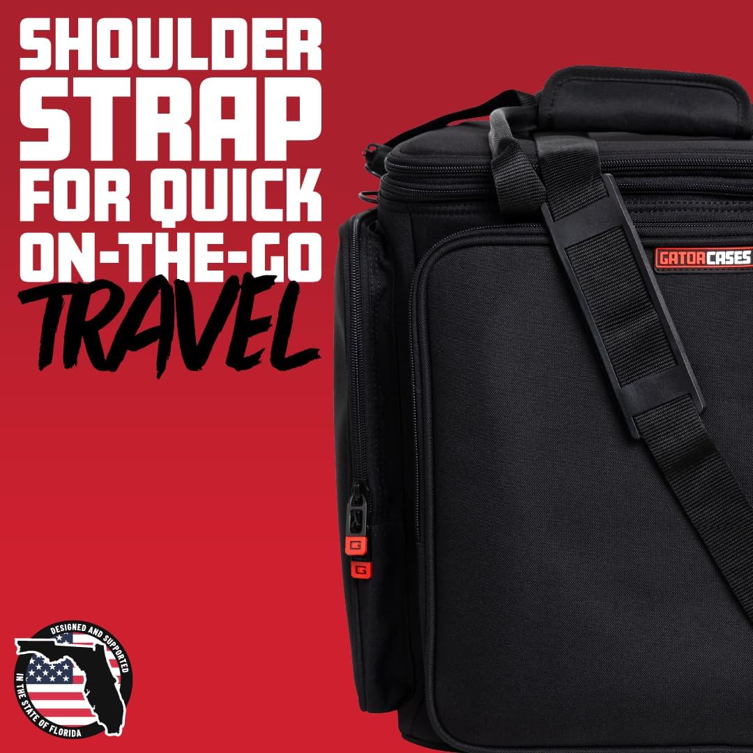 Gator Cases Extra Large (XL) Modular Mute Bag for Trombone Players Designed to Carry Six (6) Mutes and Accessories; (GBNO-MUTEBAG-XL)