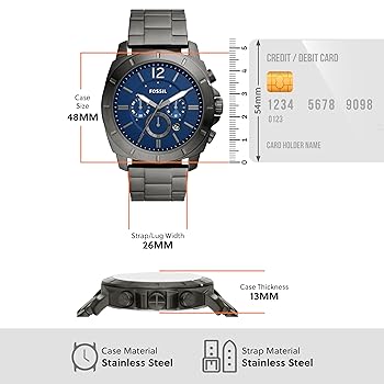 FOSSIL フォッシル / PRIVATEER BQ2758 新品 現行品 Privateer Chronograph Smoke Stainless Steel Watch - BQ2758
