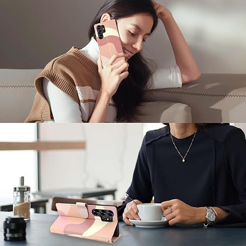 Miniatura 6 de TopPerfekt Funda tipo cartera para Samsung Galaxy S23 Ultra con bloqueo RFID, tarjetero de crédito, funda protectora de piel sintética para mujeres