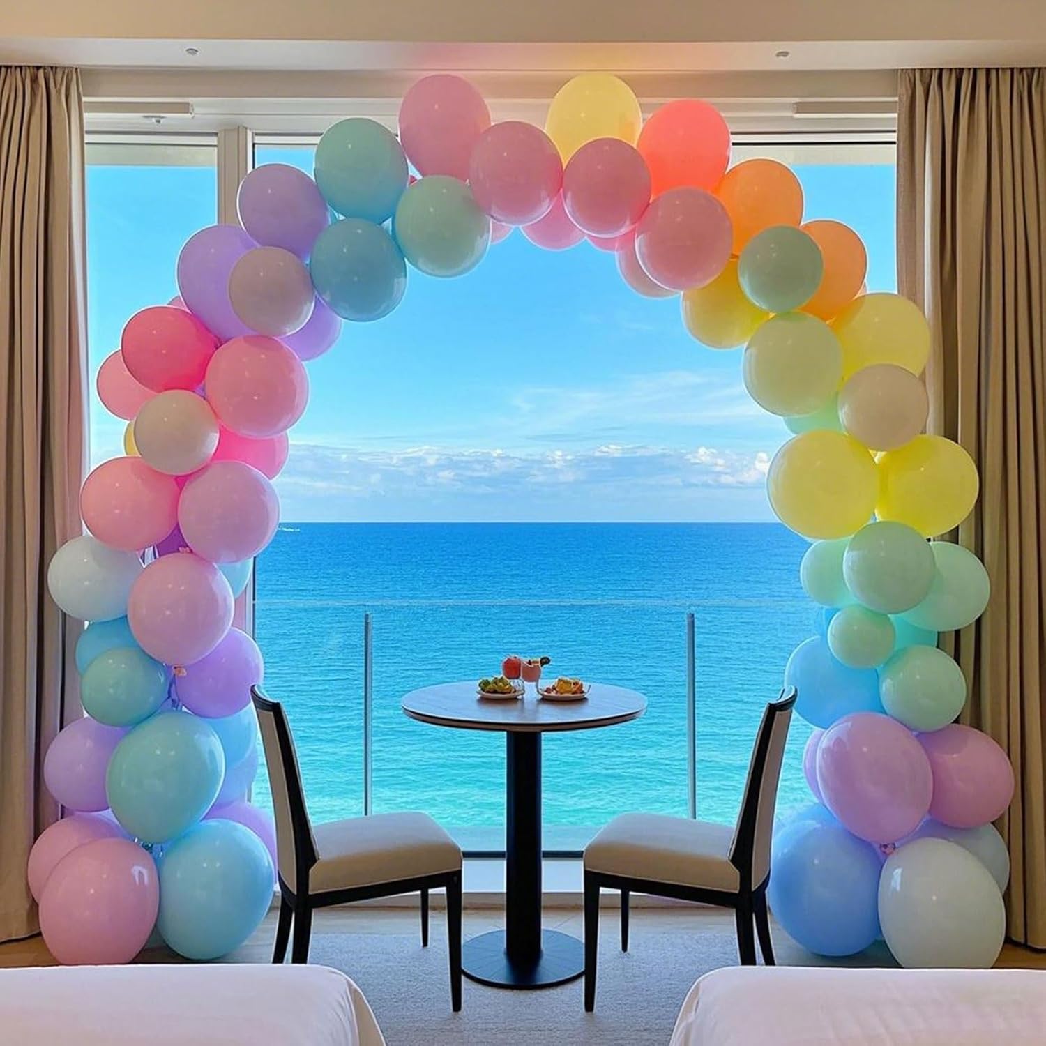 Rozi Decoration Pastel Multicolor Balloons β 50 Pcs 9 Inch Latex Decor 2