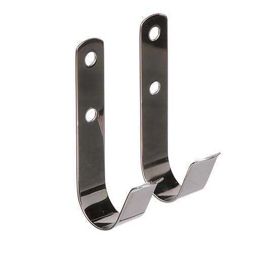 Seachoice Boat Hook Holders, Polished Stainless Steel, Holds 1-1/2 in.