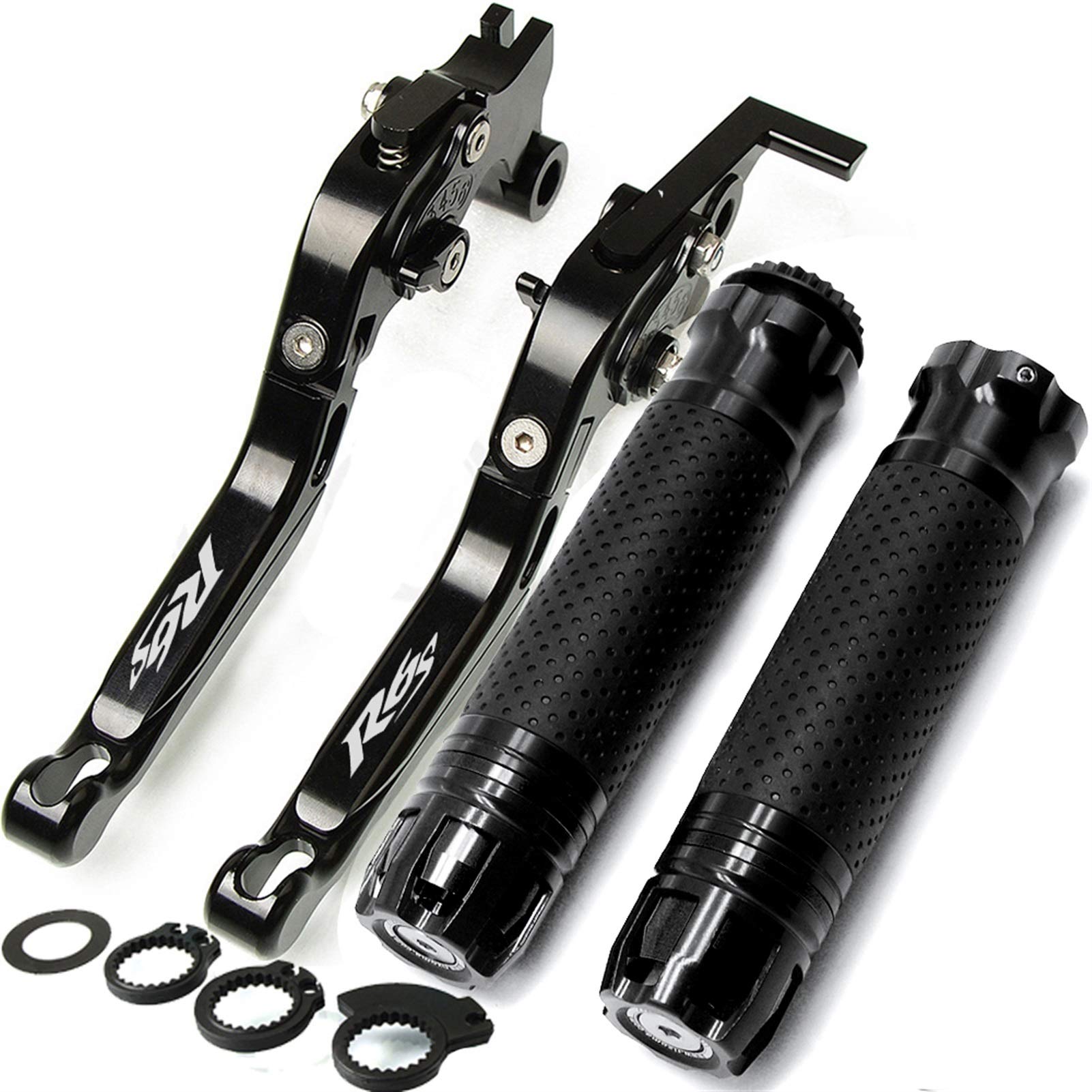 TIANYUAN Motorcycle Brake Handle CNC Motorcycle Adjustable Clutch Brake Lever Handle For Yamaha R6S EUROPE VERSION 2006 2007 Motorbike Brake Levers (Color : N)