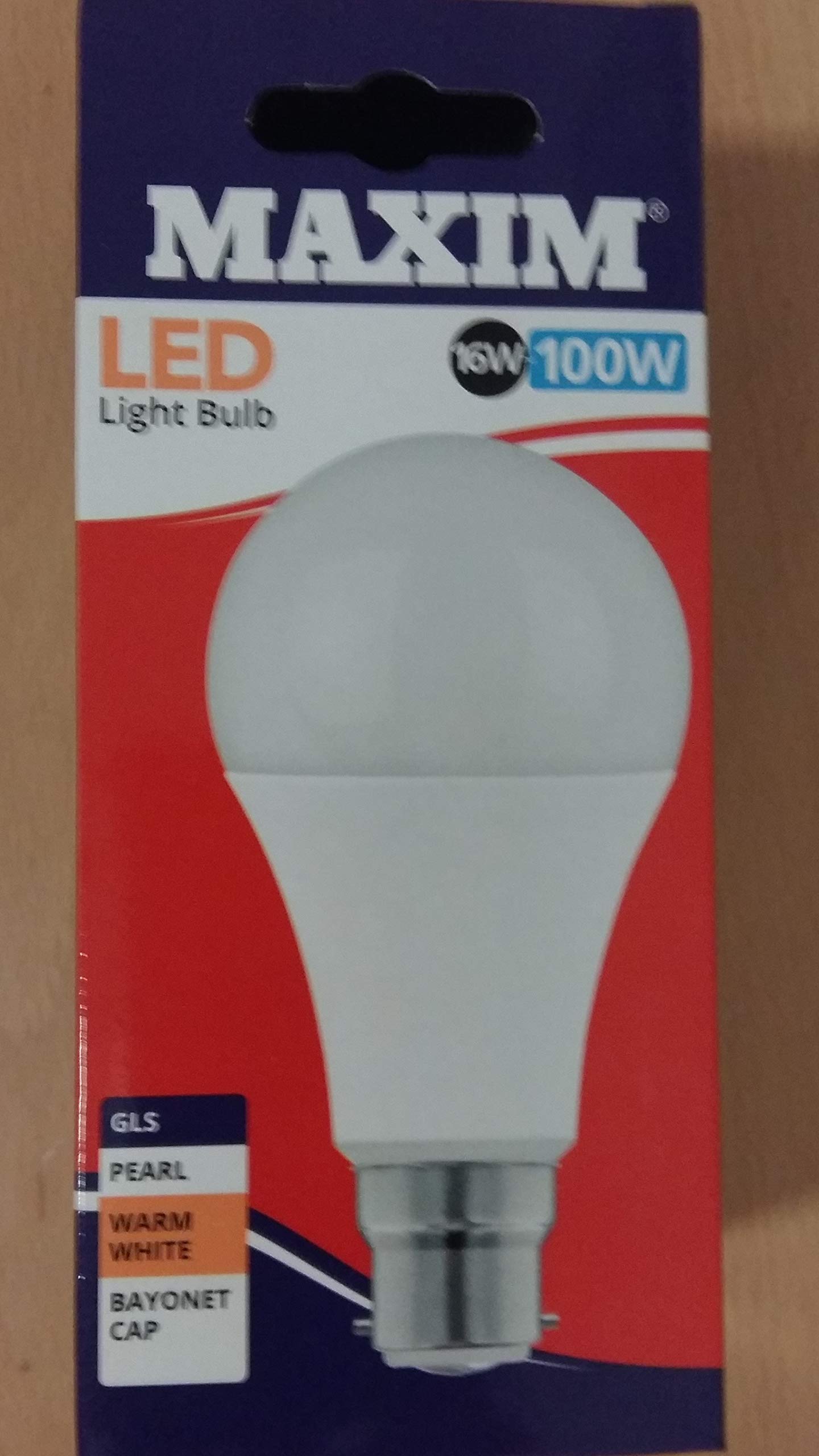 Maxim (BC) LED GLS 16W (100W Equiv) Warm White