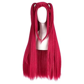 Anime Pop Singer Braid Coplay Wig Purple Red Pink Black Long Short Halloween Costume Wigs Adult Women Braid Hair Prop Pink