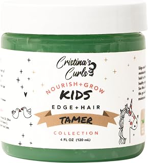 Edge Control Gel, Non-Flaking Hold for Curly Hair, Baby Hairs and Flyaways, Kid-Safe Formula