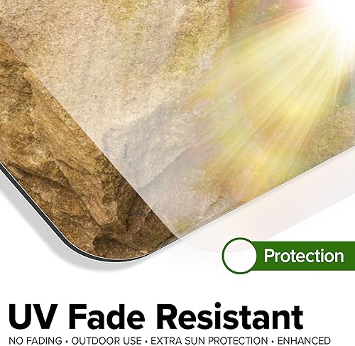 Miniatura 1271 de My Sign Center - Letrero personalizado, 11 colores de fuente, 13 estilos de fuente, 4 opciones de agujero, 22 tamaños, 8 x 32 pulgadas, sin óxido,