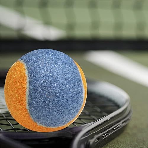 Miniatura 3 de Pelotas de tenis a juego de color naranja y verde, paquete de 10 pelotas de tenis de entrenamiento de presión para principiantes, jugadores novatos,
