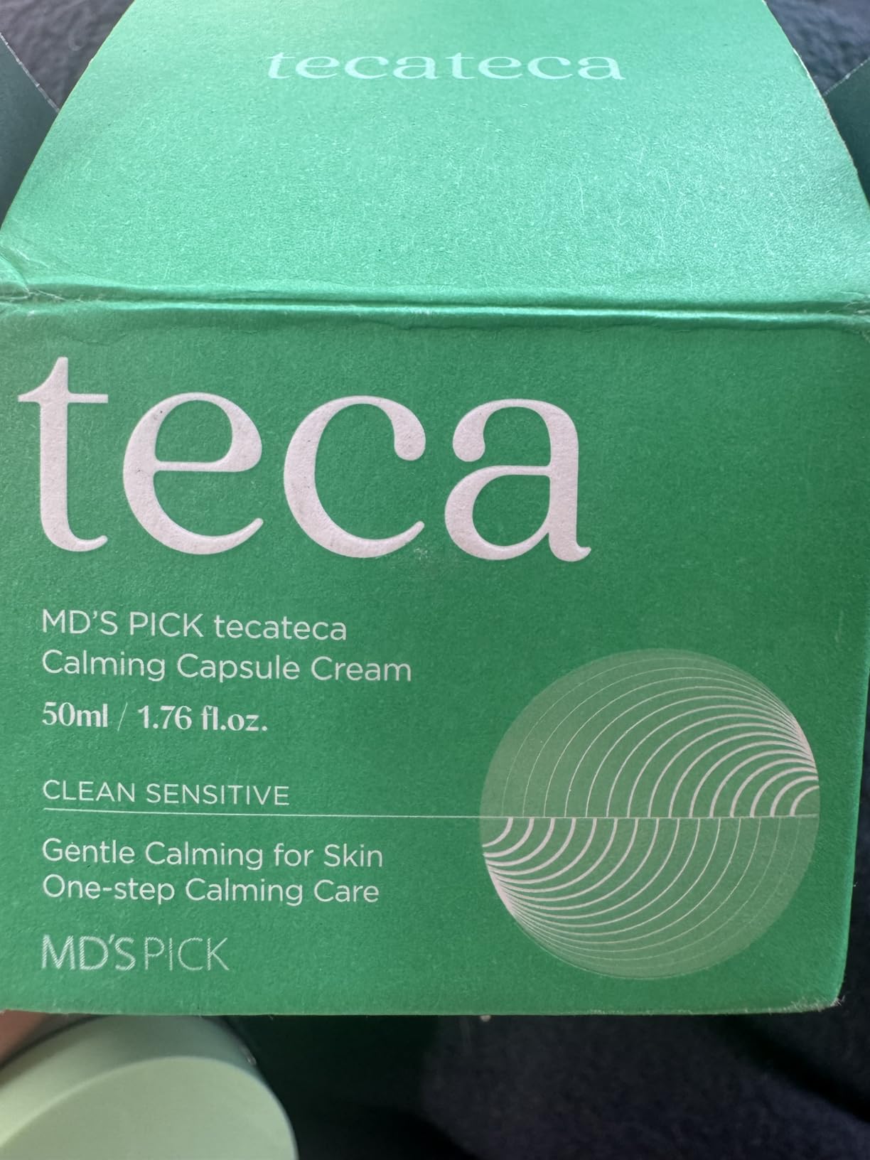 MD'S PICK Tecateca Calming Capsule Cream 50ml, Popping TECA Capsules with Centella Asiatica Extract, Panthenol & Triple Hyaluronic Acid for Soothing, Hydration & Sensitive Skin, Korean Skincare Moisturizer