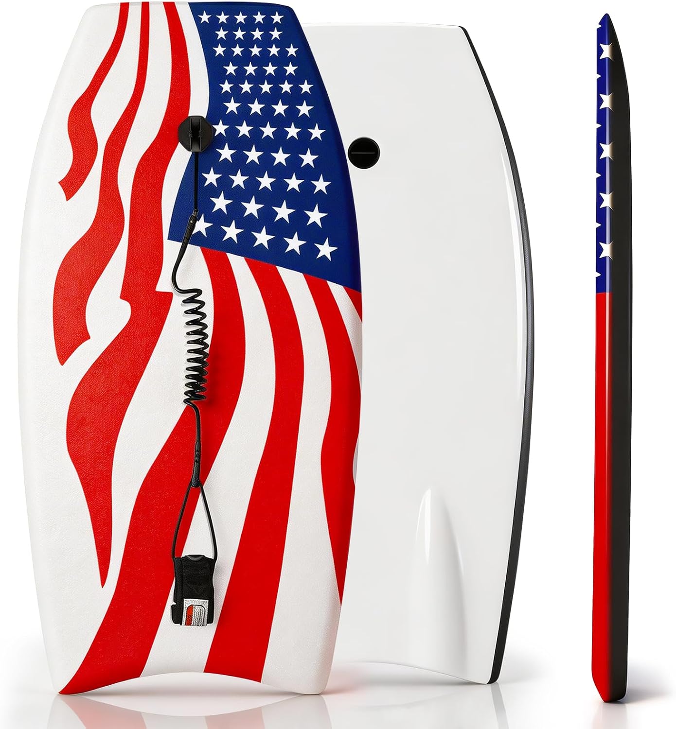 Bodyboard for Beach 37 Inch Premium Body Board Super Lightweight Surf Boards with EPS Core Wrist Leash HDPE Slick Bottom Perfect Surfing for Teens Adults Kids Beginners and Any Surf Rider Level