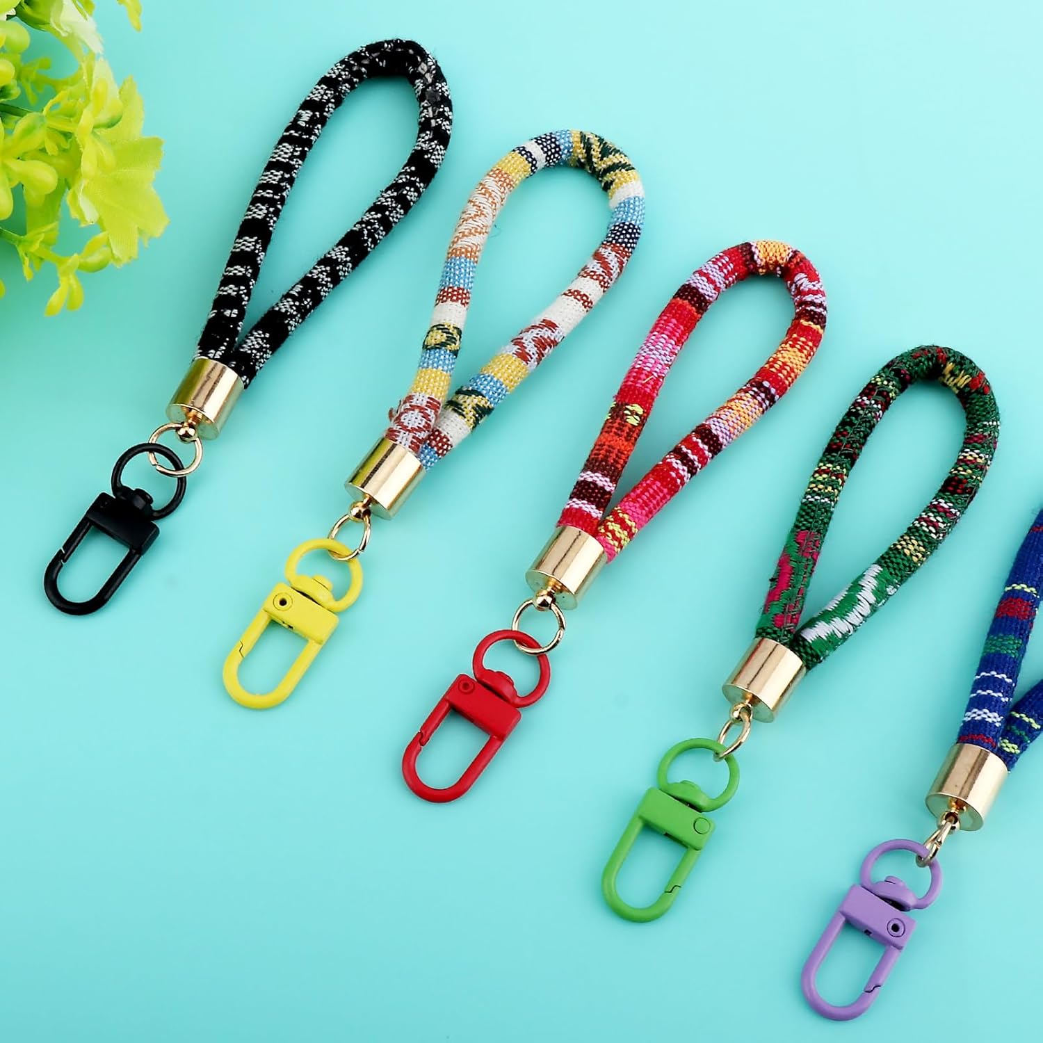 64 Pieces Colorful Metal Lobster Claw Clasps 360° Lanyard Swivel Snap Hooks Metal Lanyard Clips Lobster Bag Charm Key Chain Hooks DIY Claw Clasps for Jewelry Making Purse Bags Keychain Art Crafts - Image 4