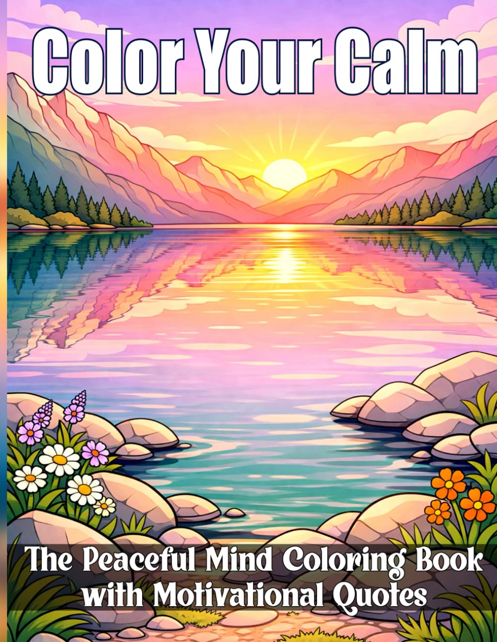 Color your calm: The Paceful Mind Coloring Book with Motivational Quotes (Bloom & Calm Studio)