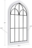 Vista 6 de Kate and Laurel Rennell Farmhouse - Placa de pared de 26.5 x 48 pulgadas, color blanco, madera y metal para decoración de pared