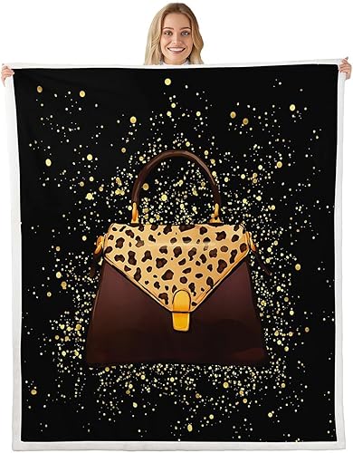 Miniatura 24 de Manta de franela King y Queen, manta de vellón con corona para decoración de habitaciones, manta de lentejuelas doradas para sofá y sofá, manta