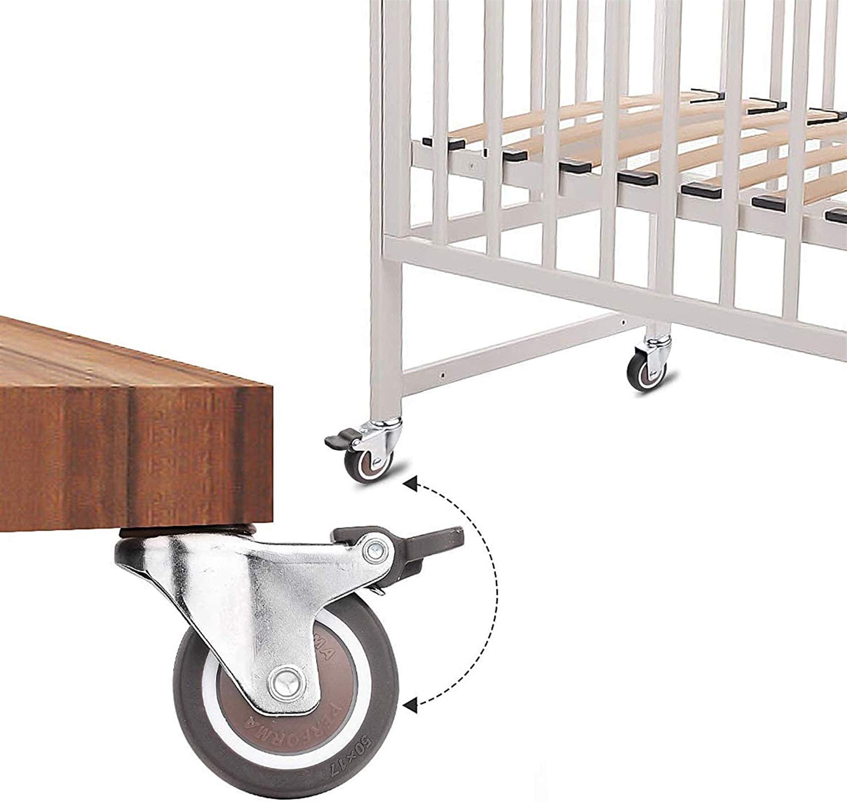 Lot De 4 Roulettes De Rechange Robustes Pour Chariots, établi