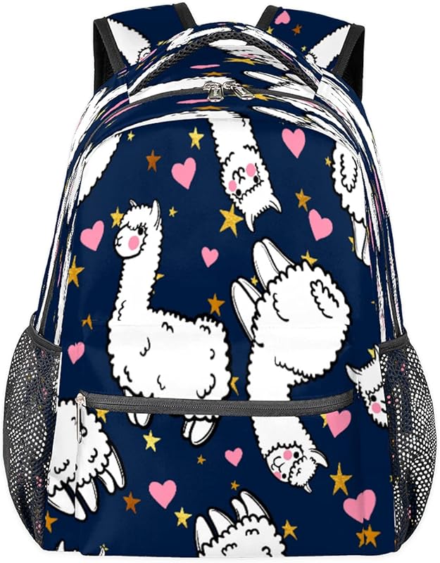 Mochilas para adolescentes meninas meninos linda alpaca estrela mochila de viagem para mulheres homens bolsas de livros mochilas universitárias para escola, trabalho laptop mochilas resistentes à água mochila para caminhadas, Multicor, Medium em oferta na Shopee Mochilas para adolescentes meninas meninos linda alpaca estrela mochila de viagem para mulheres homens bolsas de livros mochilas universitárias para escola, trabalho laptop mochilas resistentes à água mochila para caminhadas, Multicor, Medium em oferta na Shopee