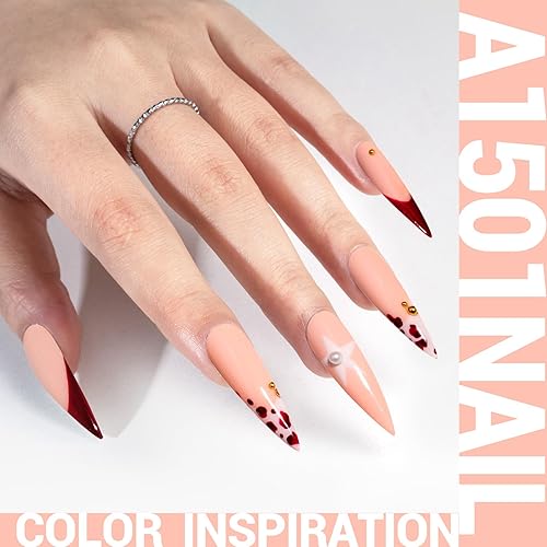 Miniatura 10 de MelodySusie Esmalte de uñas de gel grueso, 0.5 onzas líquidas, color rosa nude, para remojar UV LED, divertido esmalte de gel de conejo, regalo para