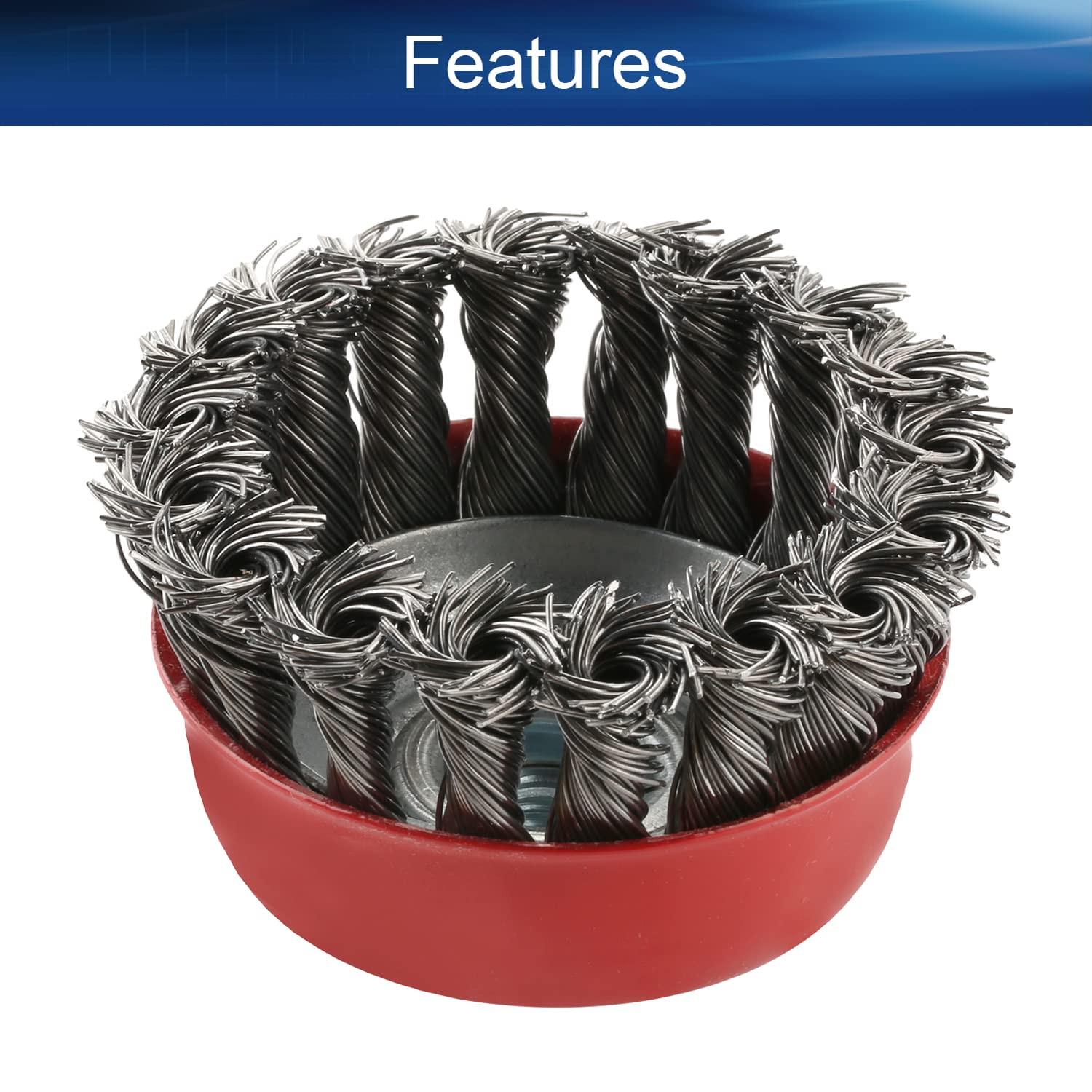 Amazon.com: Auniwaig Twist Knotted Crimped Steel Brush Steel