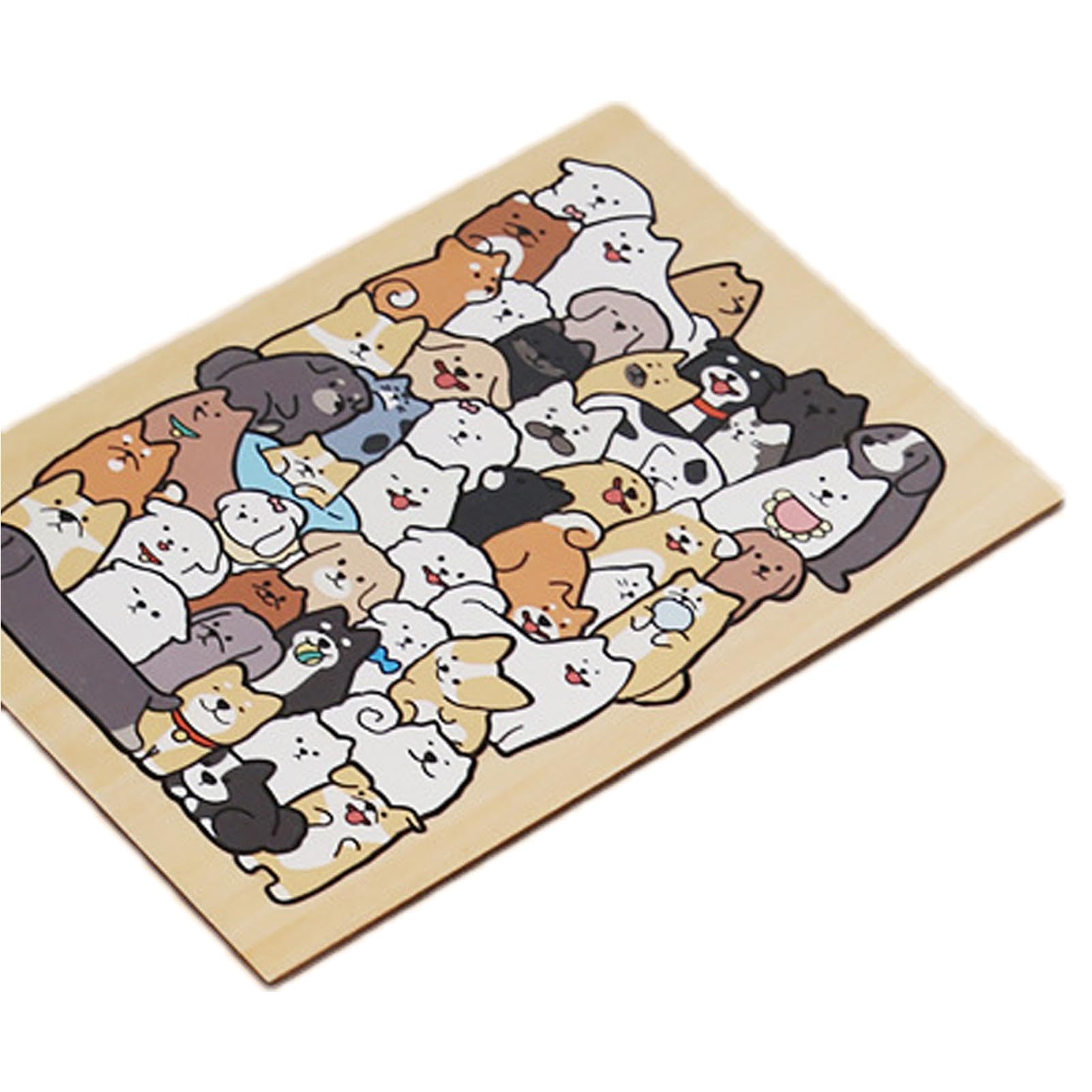 Amazon.co.jp: Hozilen 猫の形のパズルおもちゃ、動物の