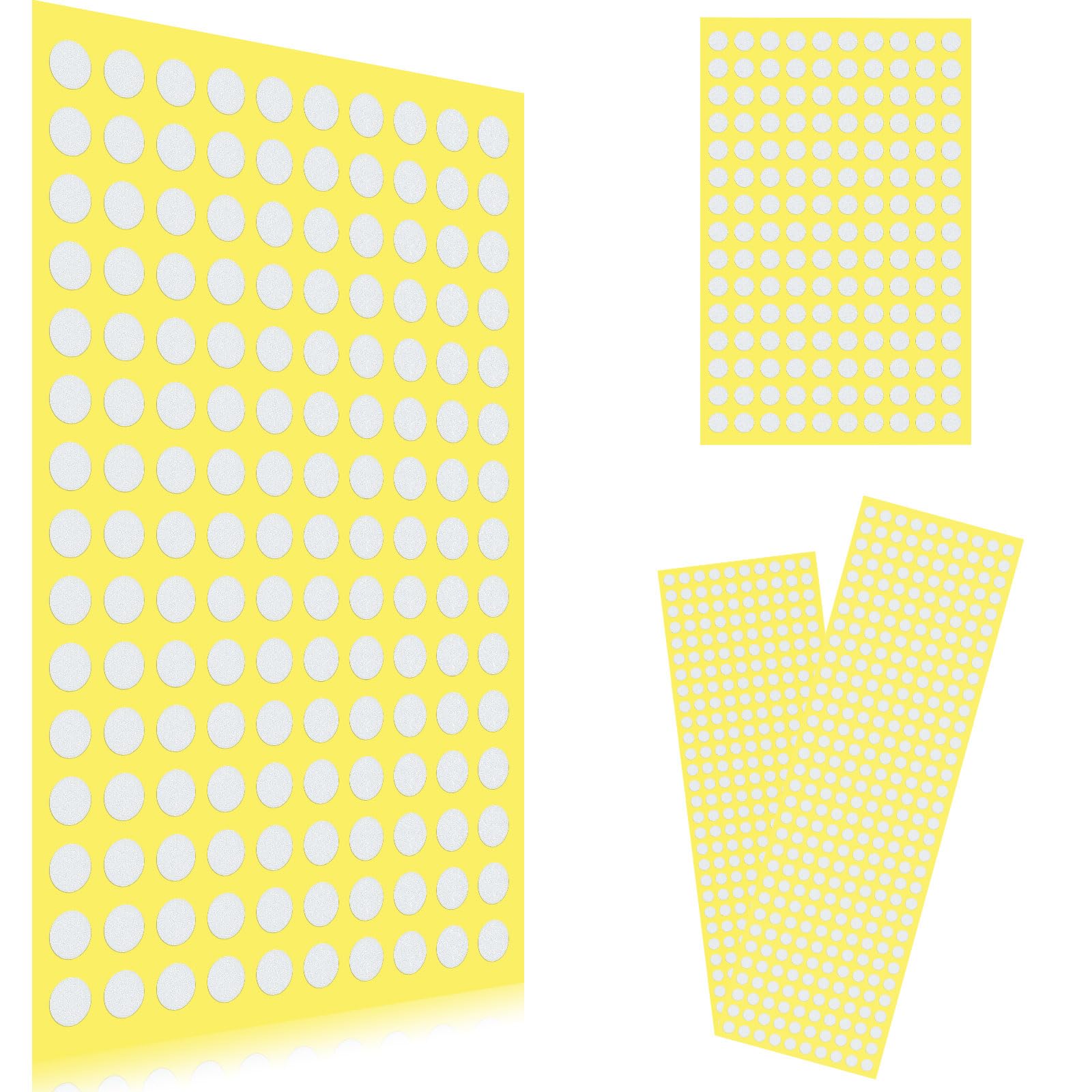 Maitys 600 Pcs Golf Ball Silver Reflective Dot Stickers 1/4 Inch Decals for Enhanced High Speed Camera Detection and Simulators Golf Ball Markers Club