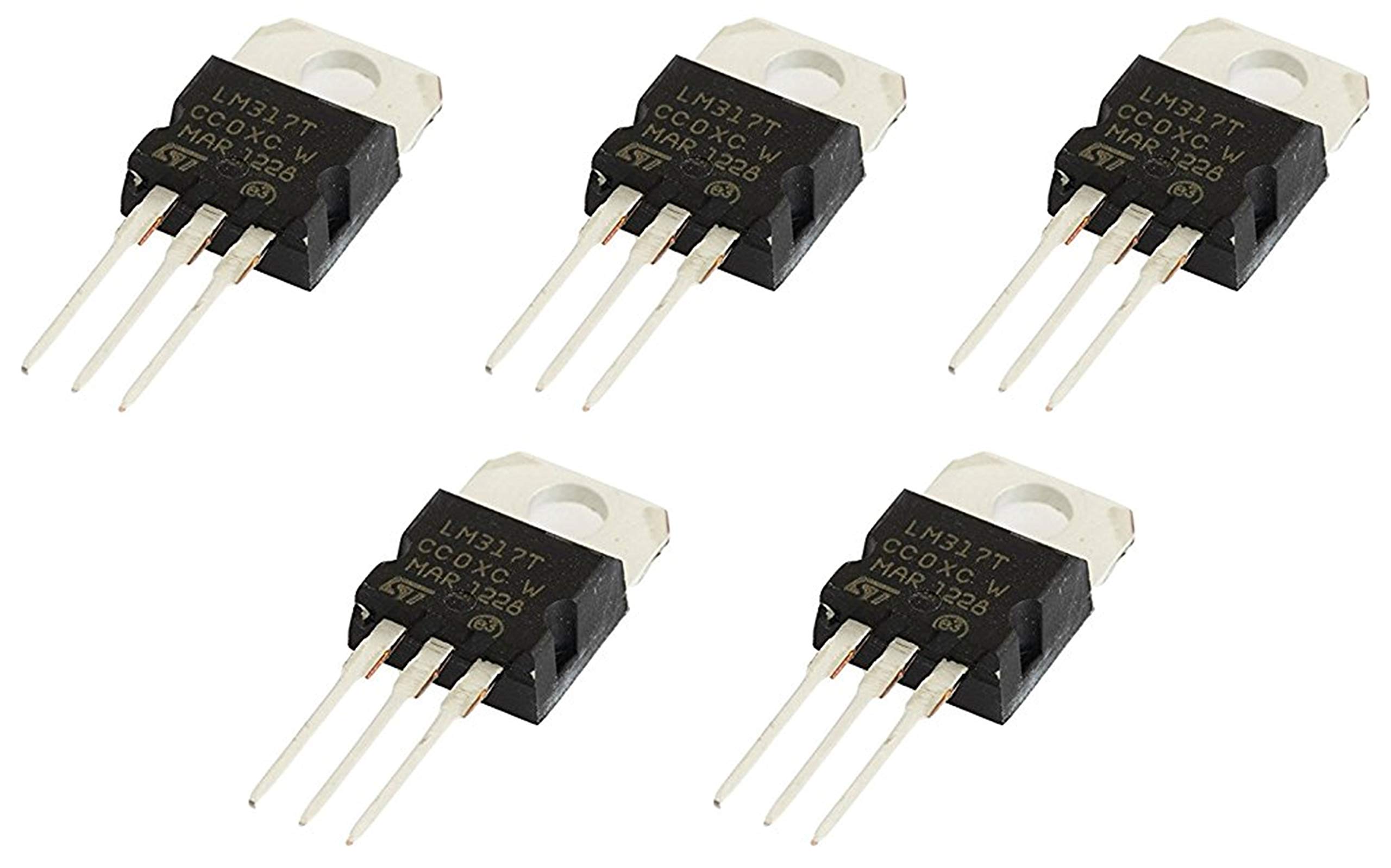 e4u LM317T 1.2 to 37V Adjustable Voltage Regulator TO-220 Package 1.5 Amp - 5 No