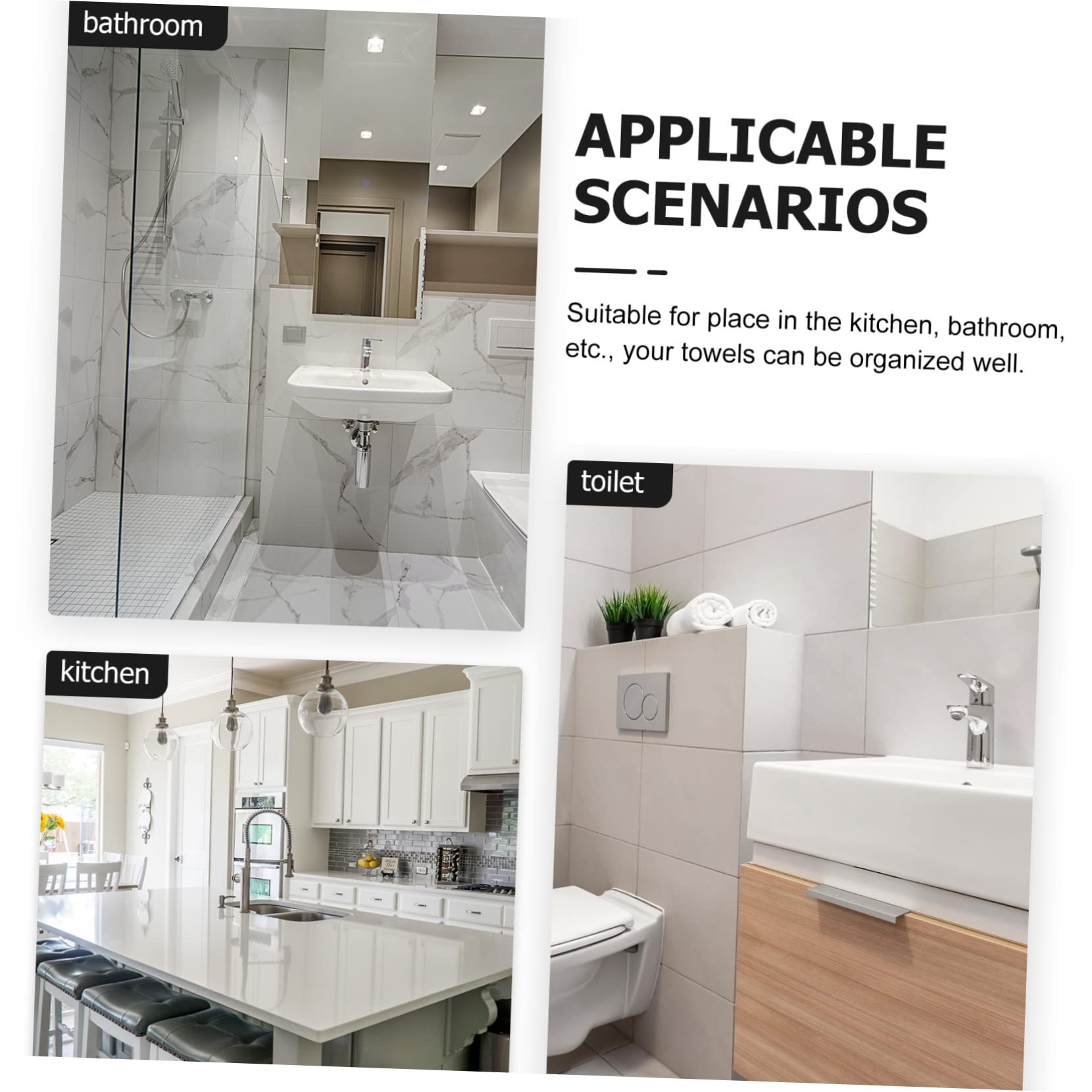 Genérico ToalleroSoporte Vertical Soporte para Toallas de encimera en Forma de T Soporte para Perchas Soporte para Toallas de Mano Diadema Joyería Acero Inoxidable