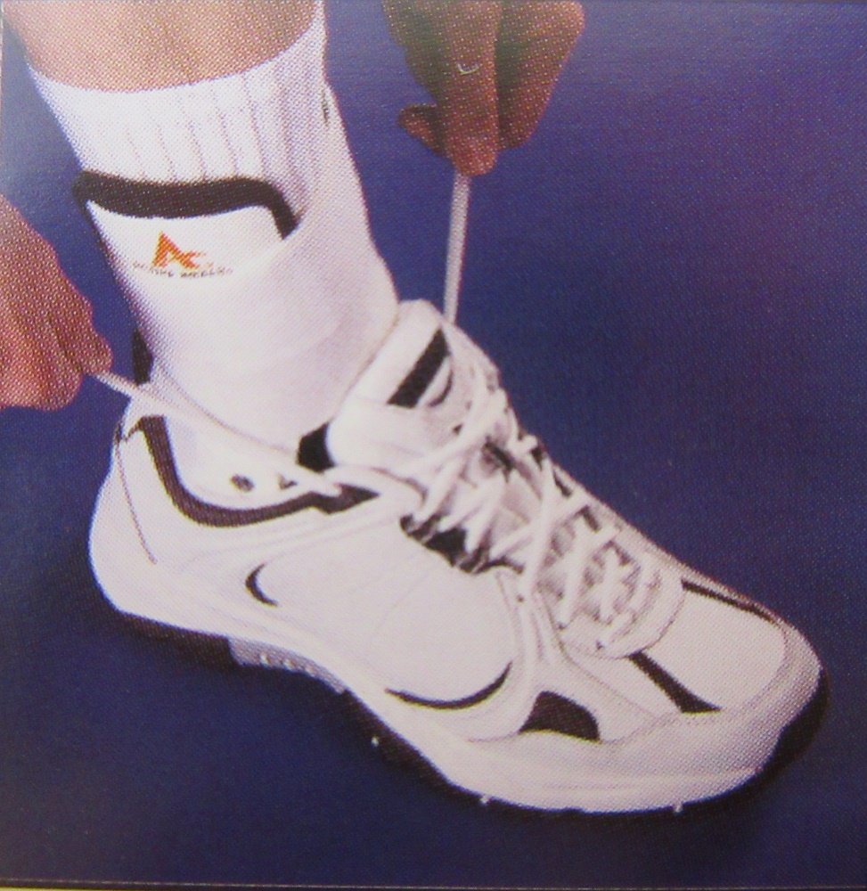 Active Ankle T-1 Ankle Brace (Large, White)