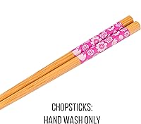 Vista 197 de Silver Buffalo The Powerpuff Girls Girl Power Featuring Blossom, Bubbles, and Buttercup Ceramic Ramen Noodle Rice Bowl with Chopsticks, Microwave