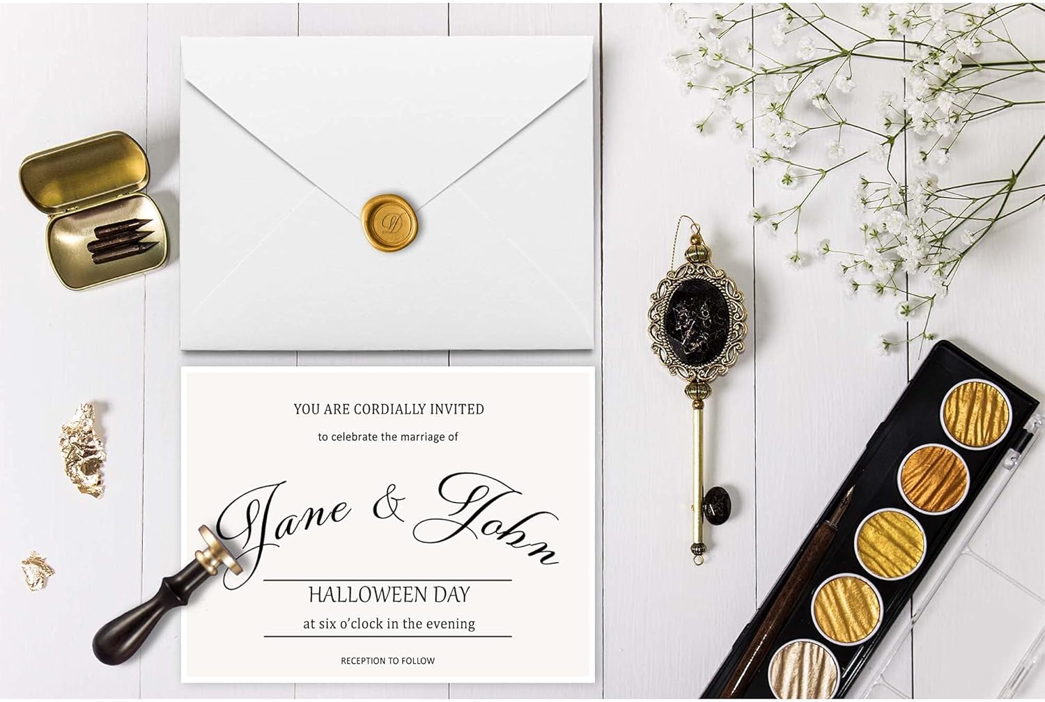White 5 1/2 Bar Envelopes - A2 Size 4 3/8" x 5 3/4" - Heavyweight 70lb Text with Pointed Flap - 250 Envelopes