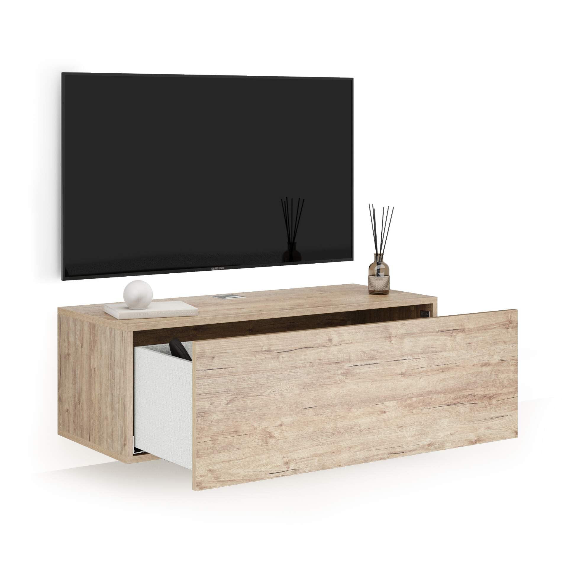 Stand TV Oak Modern 104x42x36 cm Easy Hanging - Dettaglio