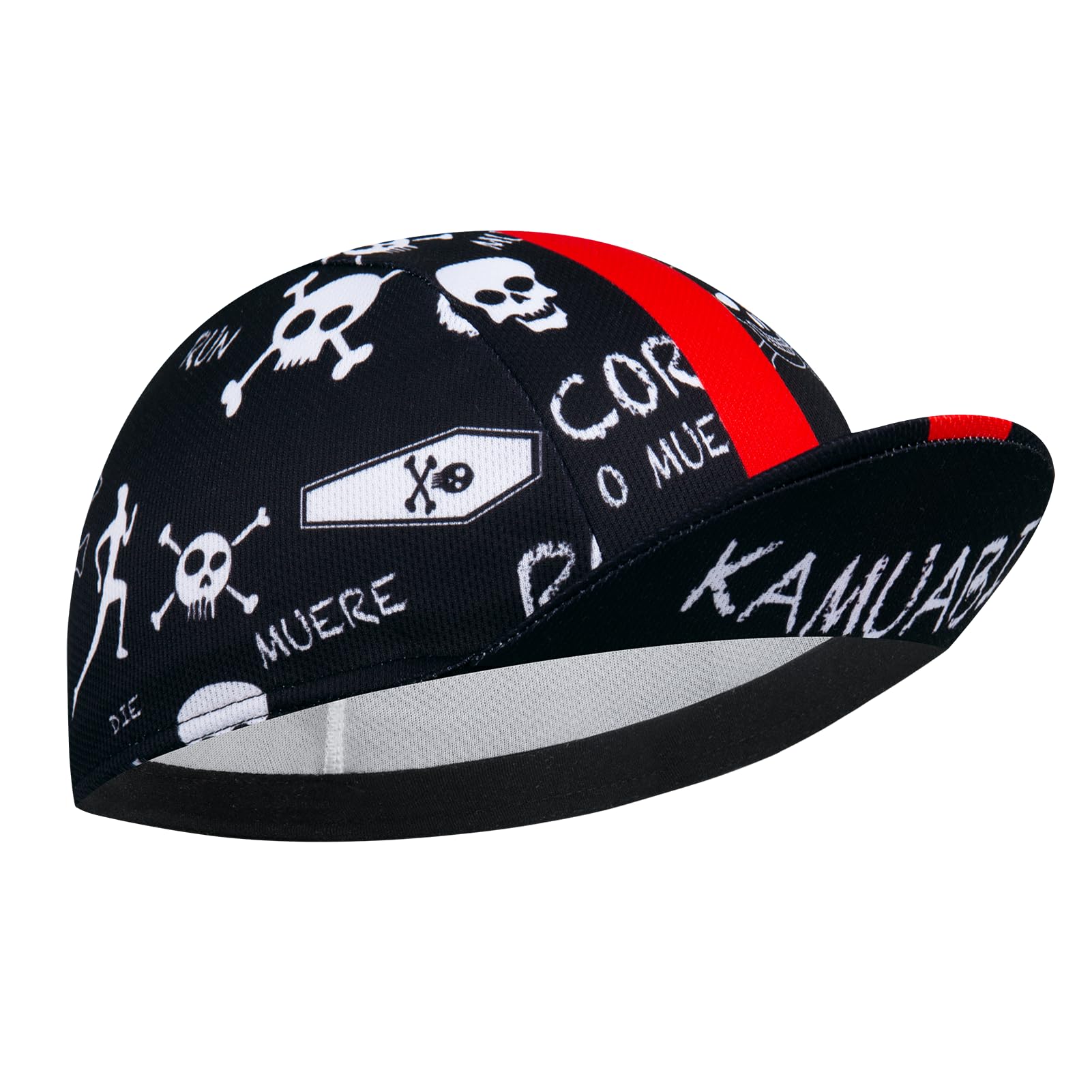 Gorra de ciclismo para hombre y mujer, sombrero de ciclismo debajo del casco, poliéster, transpirable, absorbe el sudor