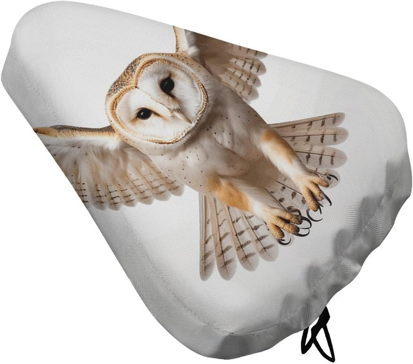 Waterproof A Barn Owl Bike Seat Cushion Cover, Padded Bicycle Seat Cover with Drawstring for Men Women, Wide Bike Saddles Protector for Mountain Exercise Road City Outdoor Biking