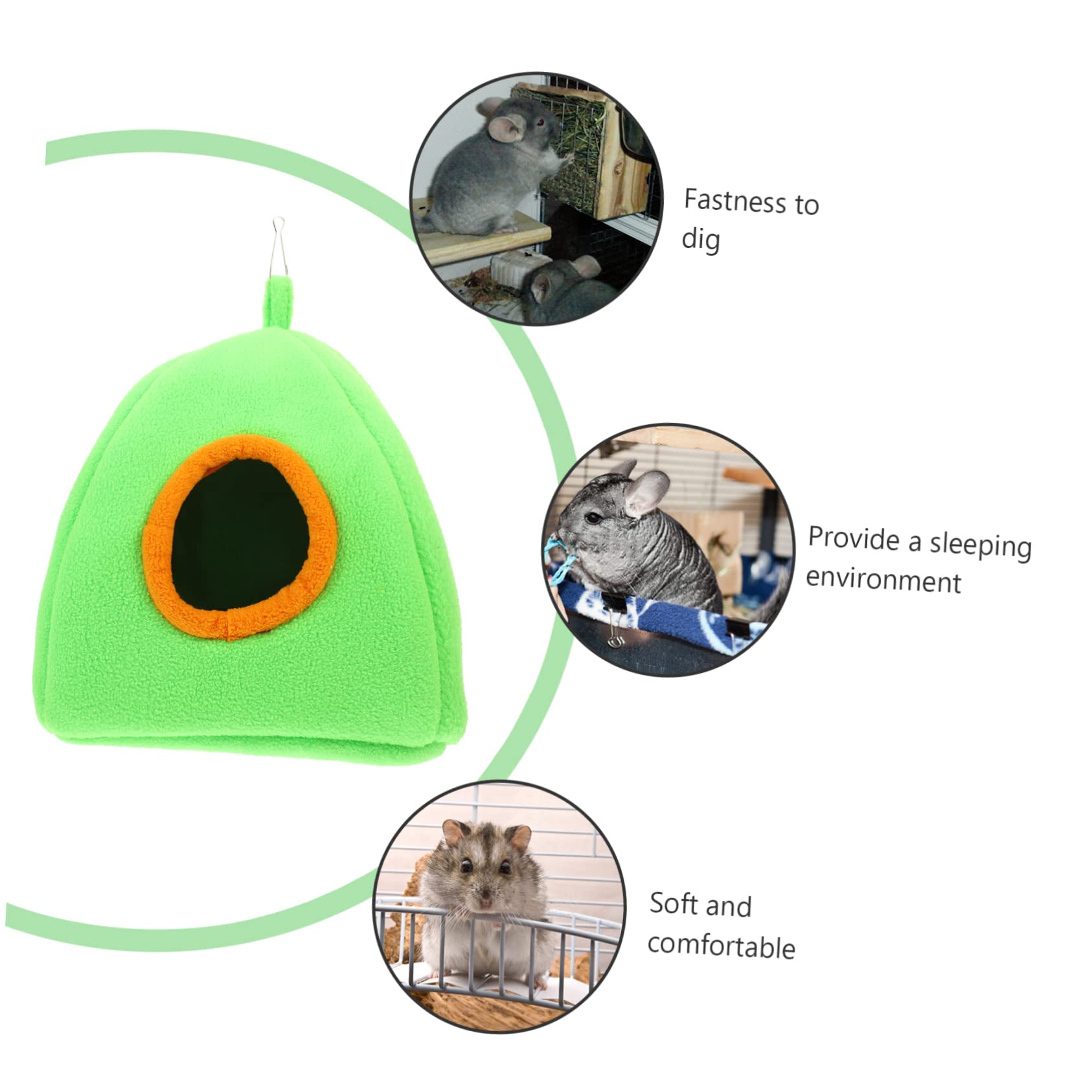 Beaupretty 5 Uds Nido De Hámster Hogar De Hámster De Peluche Pequeña Casa De Hámster Casa De Hámster Cálida Casa De Hámster Colgante Tienda De Juguete Hamaca De Felpa Escondite De Hámster