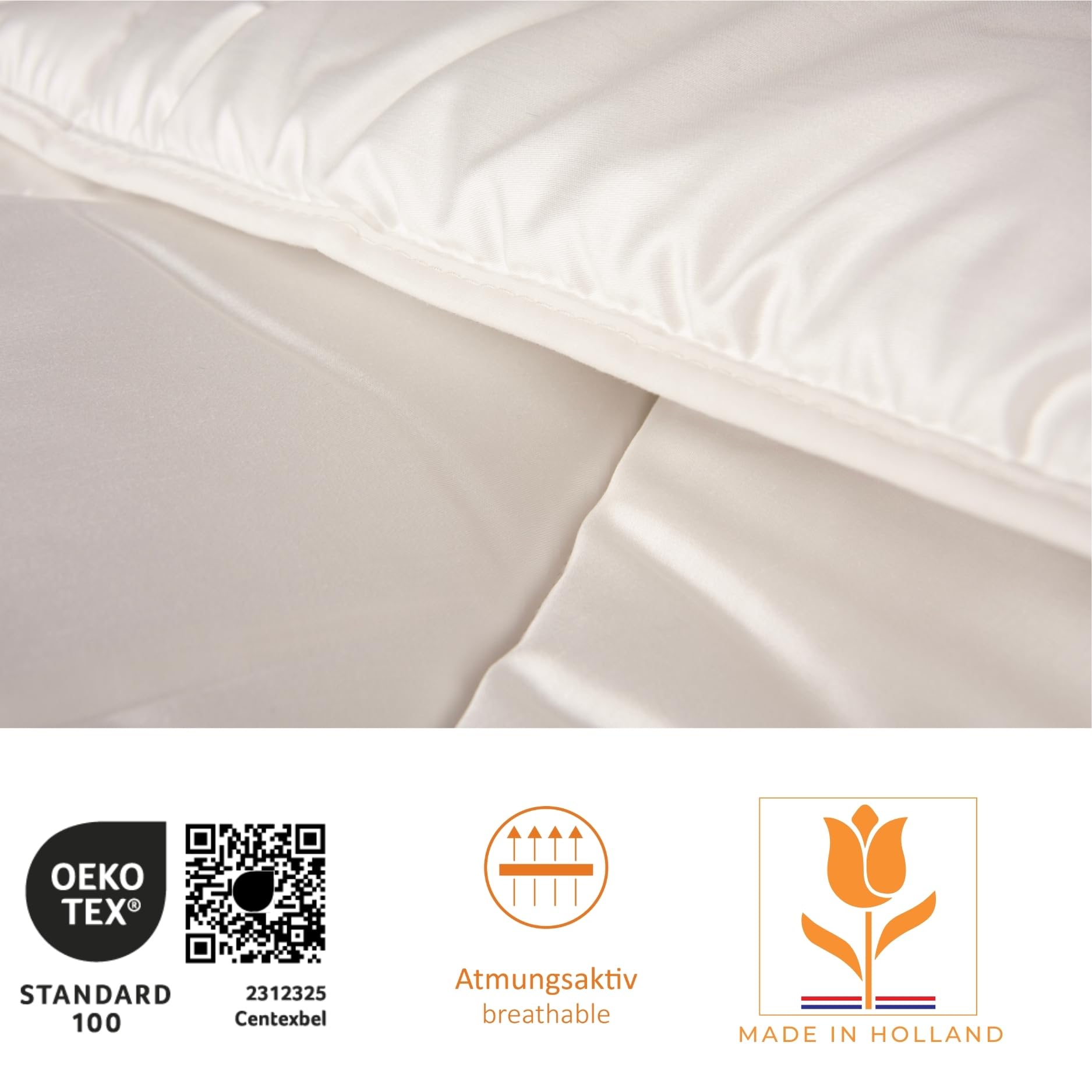 sleepling Sommerdecke Lyocell Tencel 135x200 cm, leichte Sommer Bettdecke, Steppdecke, Sommerbettdecke 135 x 200 cm, dünne Decke, Made in Holland, Oeko-Tex, waschbar